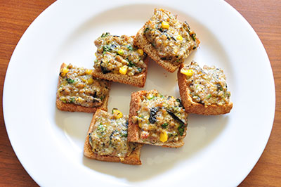 CORN SPINACH HONEY TOASTIES