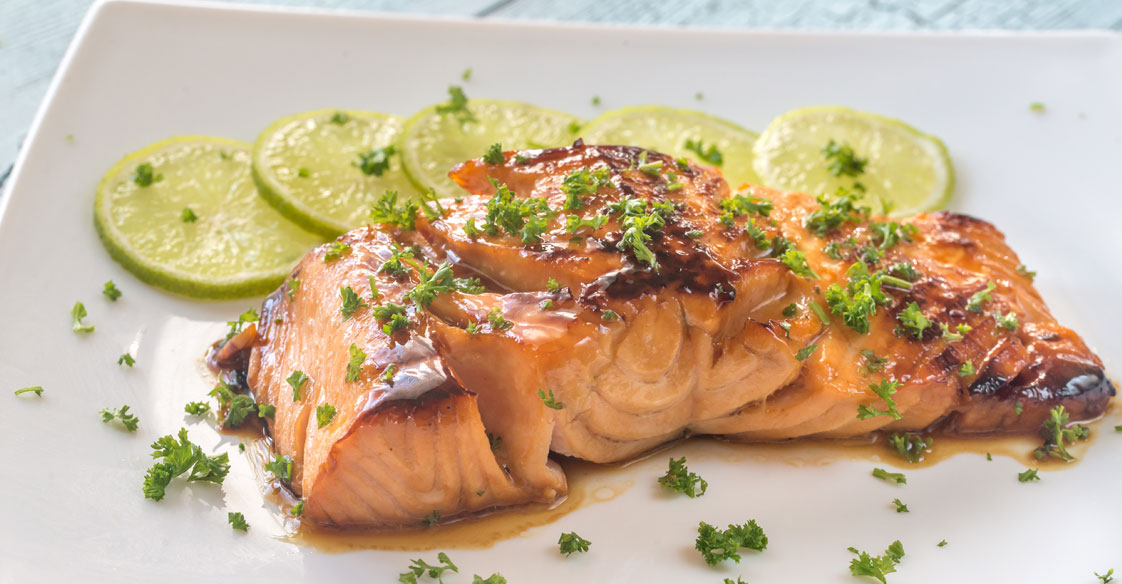 Honey Grilled Cilantro Salmon